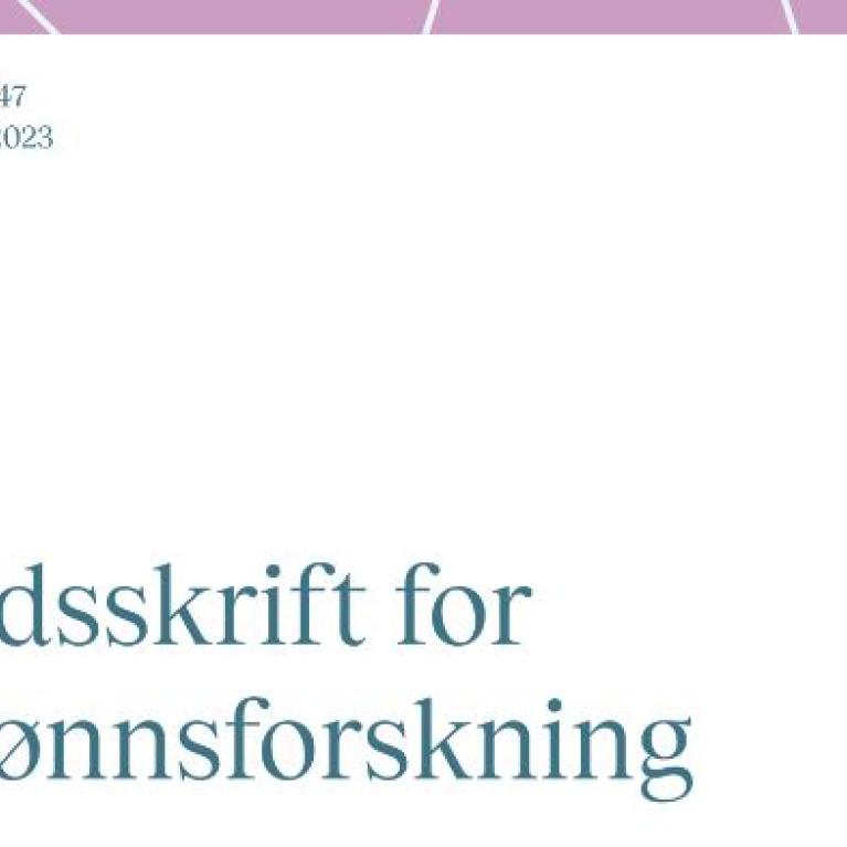 Forside Tidsskrift for kjønnsforskning 2-3-2023 v2 Forside Tidsskrift for kjønnsforskning 2-3-2023 v2